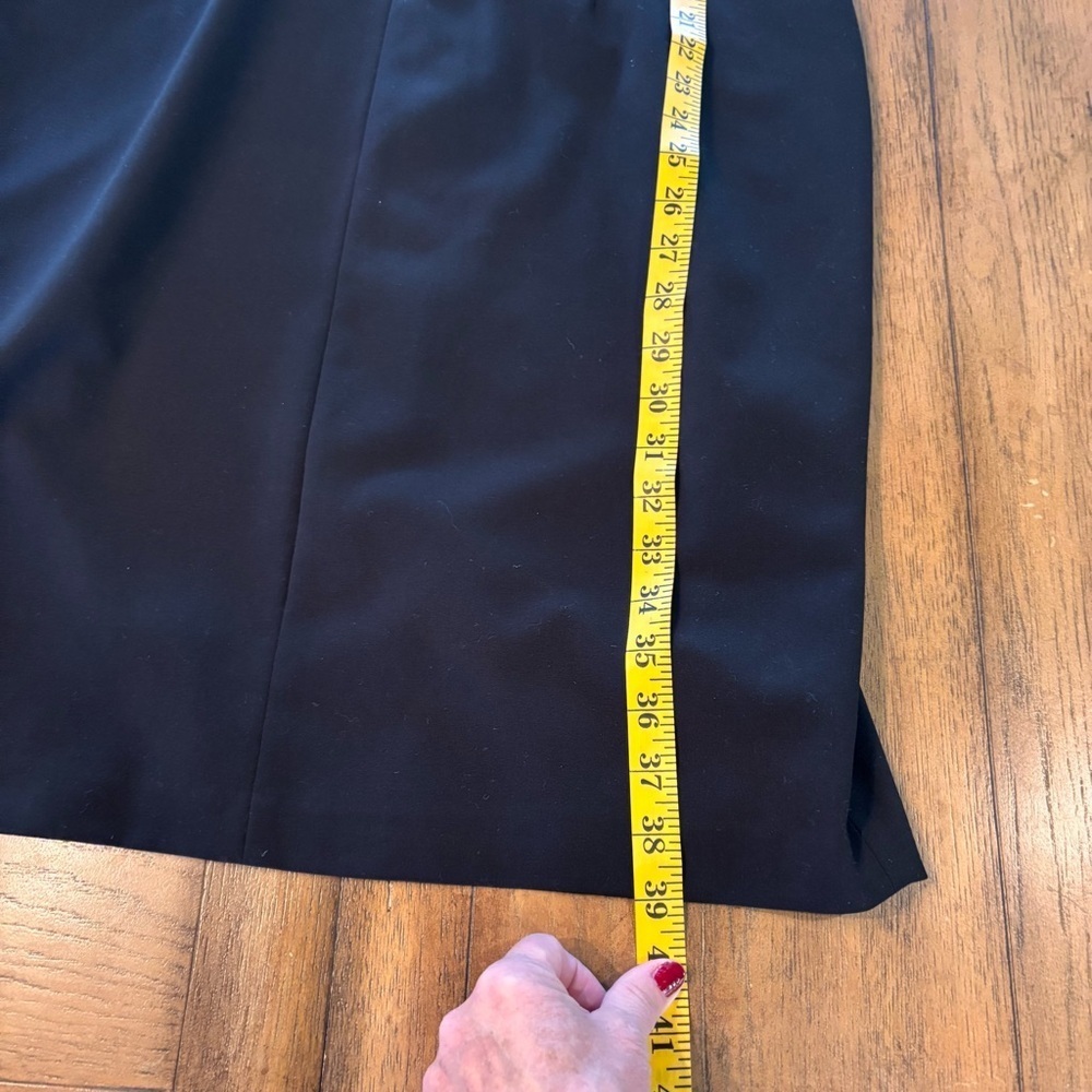 Calvin Klein Black Sheath Dress, size 12, CareerWear Professional LBD Office - Picture 12 of 14